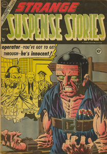 [Strange Suspense Stories #19 front cover]