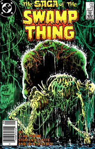 [The Saga of Swamp Thing #28 front cover]