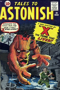 [Tales to Astonish #20 front cover]