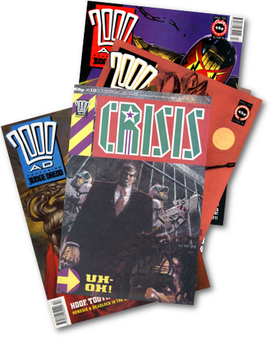 [Stack of comics published by Fleetway Publications]